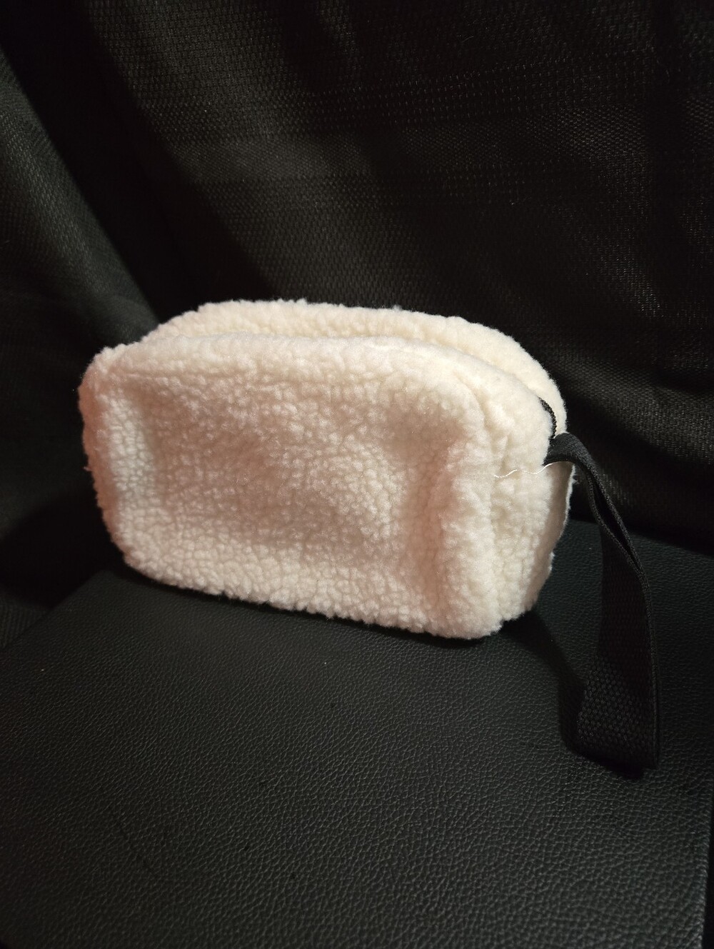 Kate Spade Plush Faux Sherpa Cosmetic Pouch - NWOT